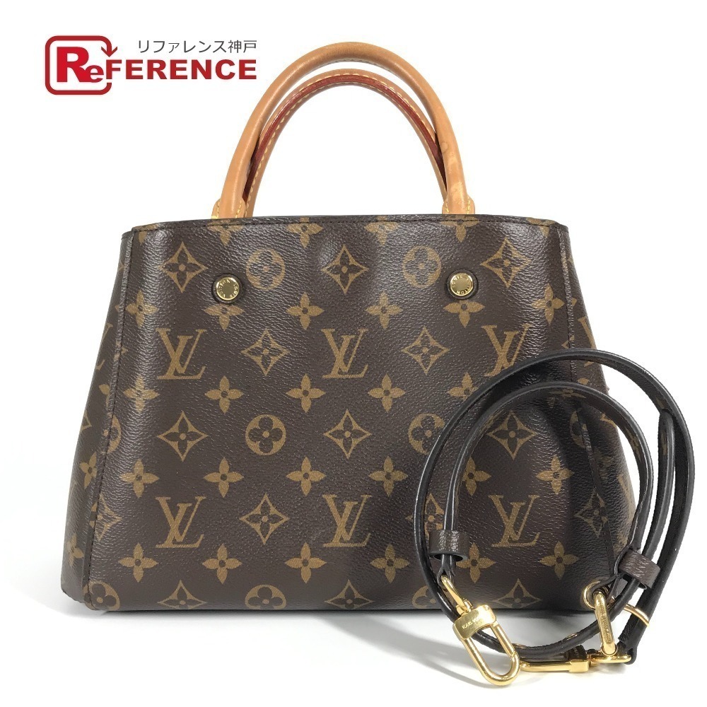 Louis Vuitton Montaigne Bag Shoulder Tote Monogram Handbag